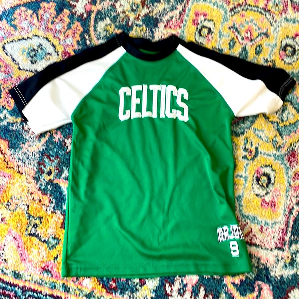 3 for $15 Liquidation sale.
Celtics Jersey. Boys large. Rajon Rondo!